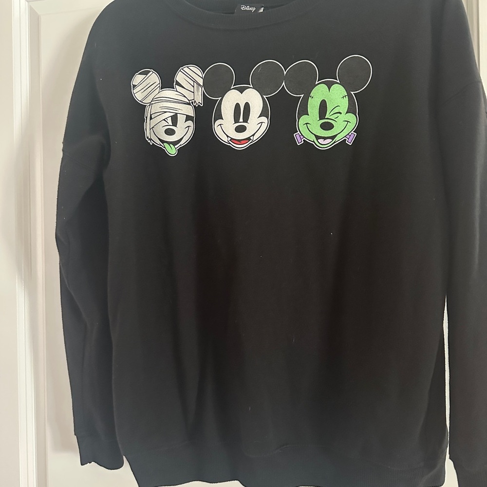 Disney Black Mickey Mouse Halloween Sweater